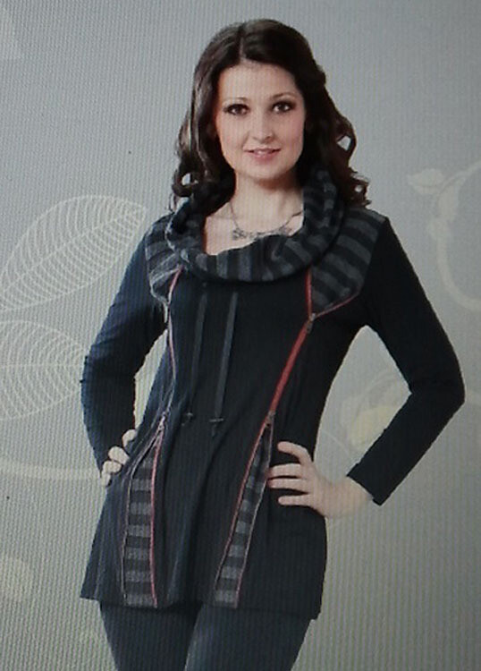 Dzhavael Couture Double Zipper Sweater SOLD OUT