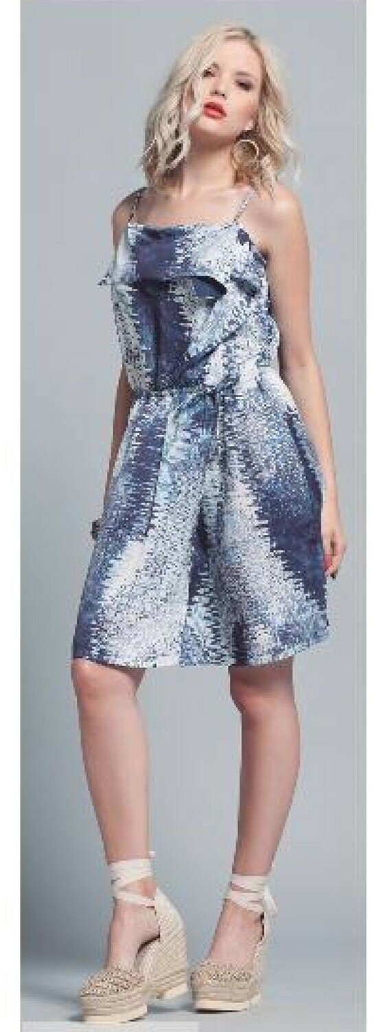 Maloka: Crystal Waves Bow Cut Dress SOLD OUT