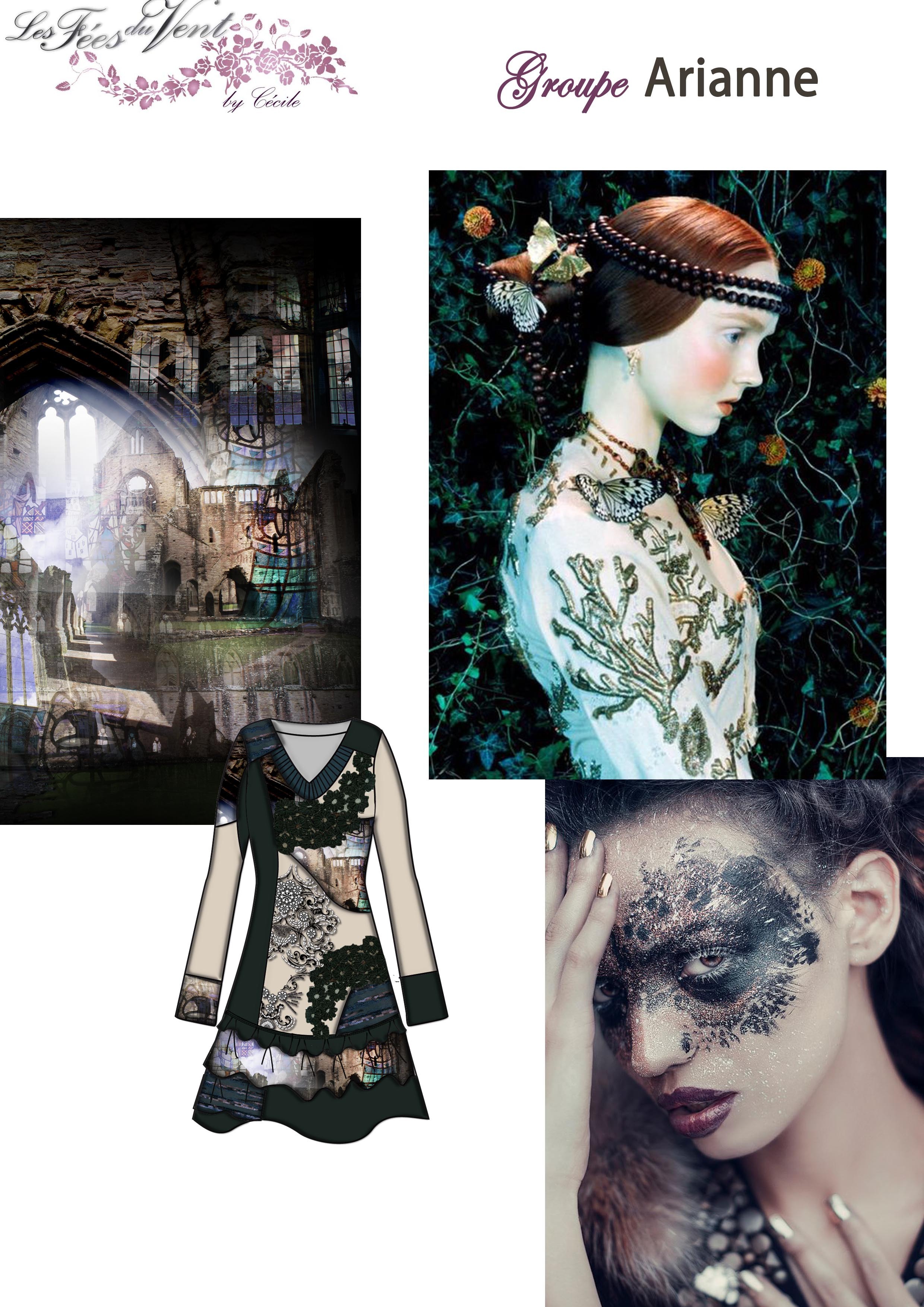 Les Fees Du Vent Couture Collection Lacey Fringe Dress