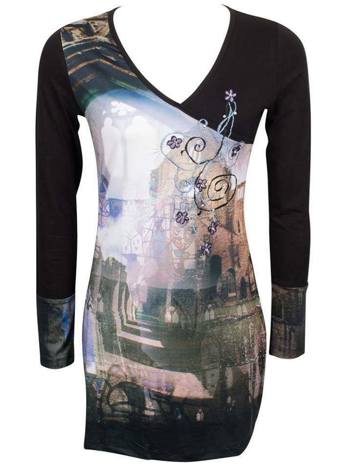 Les Fees Du Vent Couture: Notre Dame Cathedral Mini Dress/Tunic