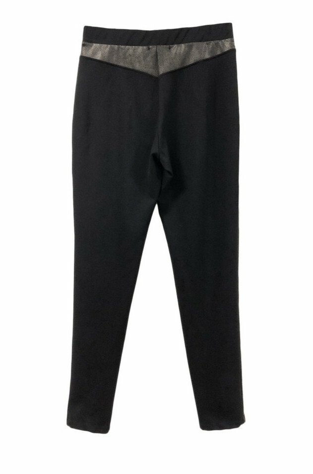 Maloka: Black On Black Vegan Leather Ponte De Roma Pants (More Colors!)