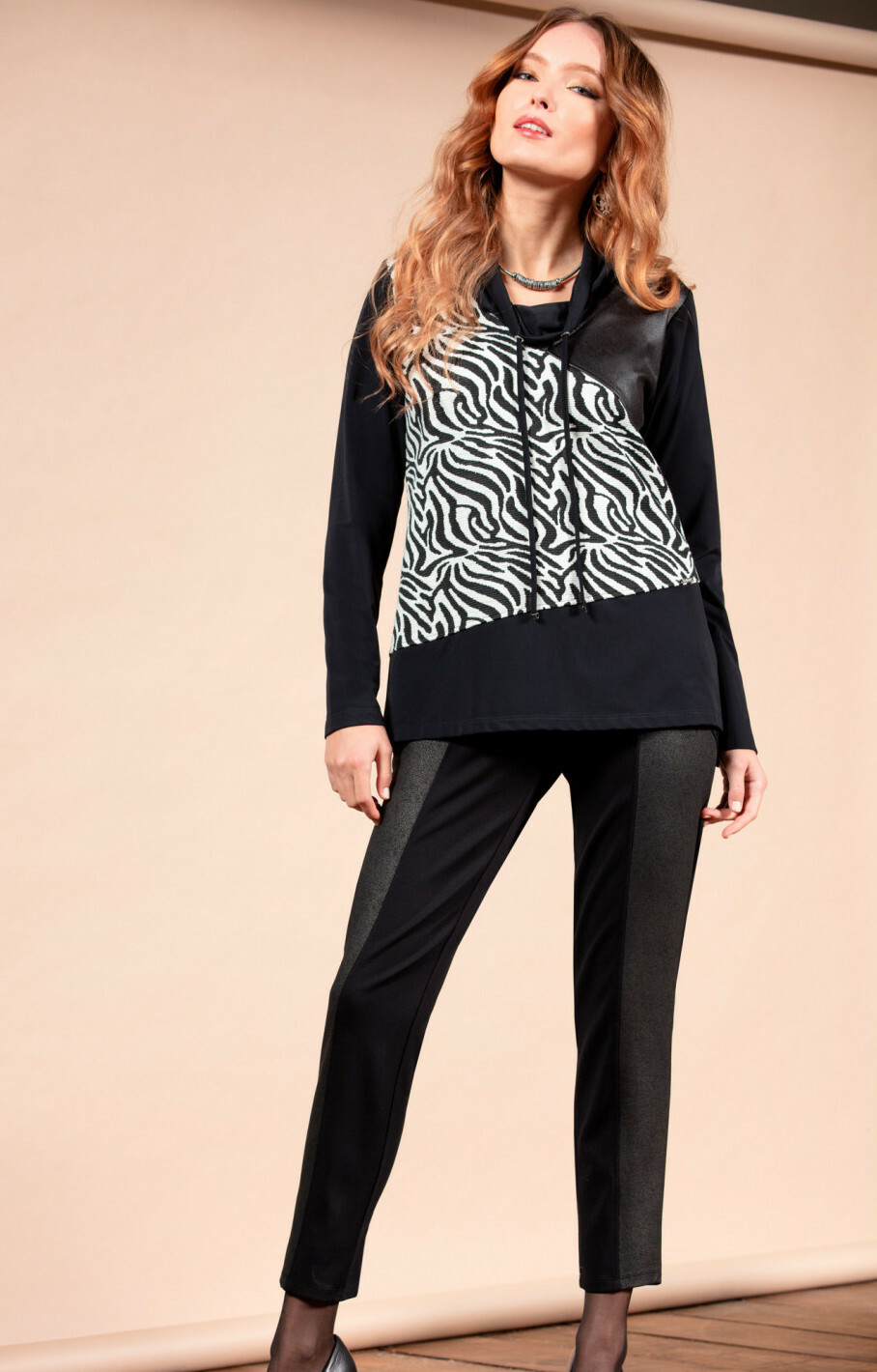 Maloka: Black On Black Vegan Leather Ponte De Roma Pants (More Colors!)