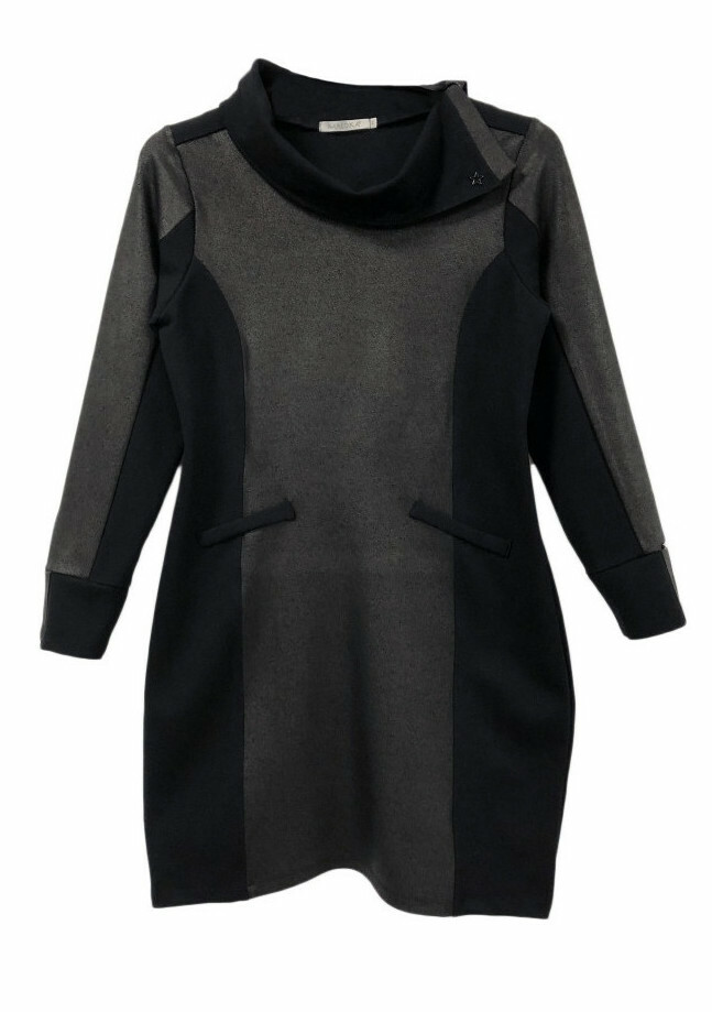 Maloka: Sedona Rock Jacquard Contrast Dress (Few Left in Black!)