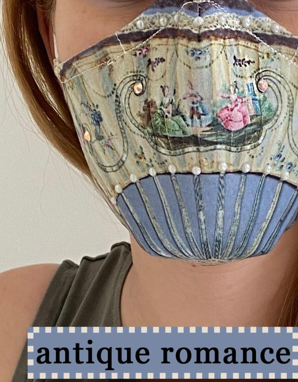 IPNG: Antique Romance Art Protective Mask (Ships Immed!)