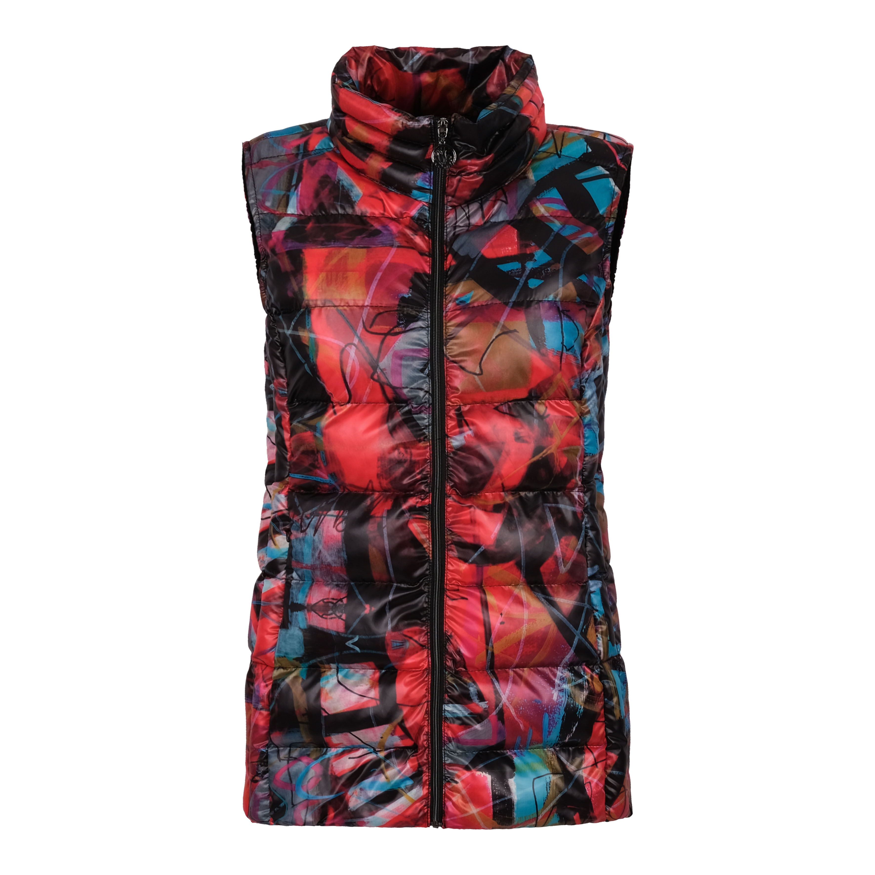 Simply Art Dolcezza: Red 3 Graffiti Abstract Art Long Vest (1 Left!)