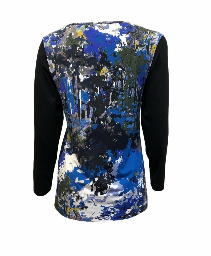 Maloka: Blue Beauty Abstract Art Tunic