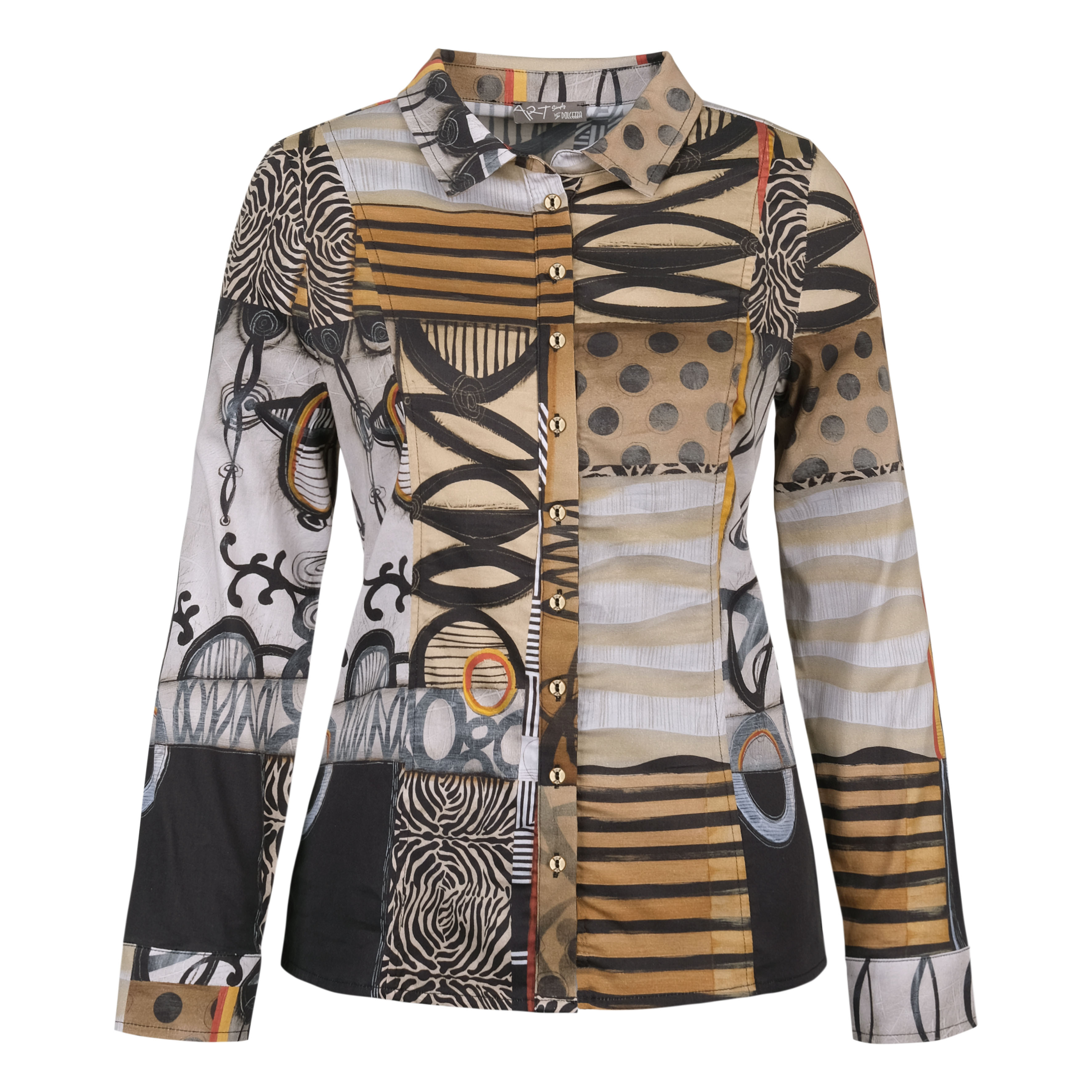Simply Art Dolcezza: Black Butterfly Poetic Metaphor Art Buttoned Down Blouse (1 Left!)