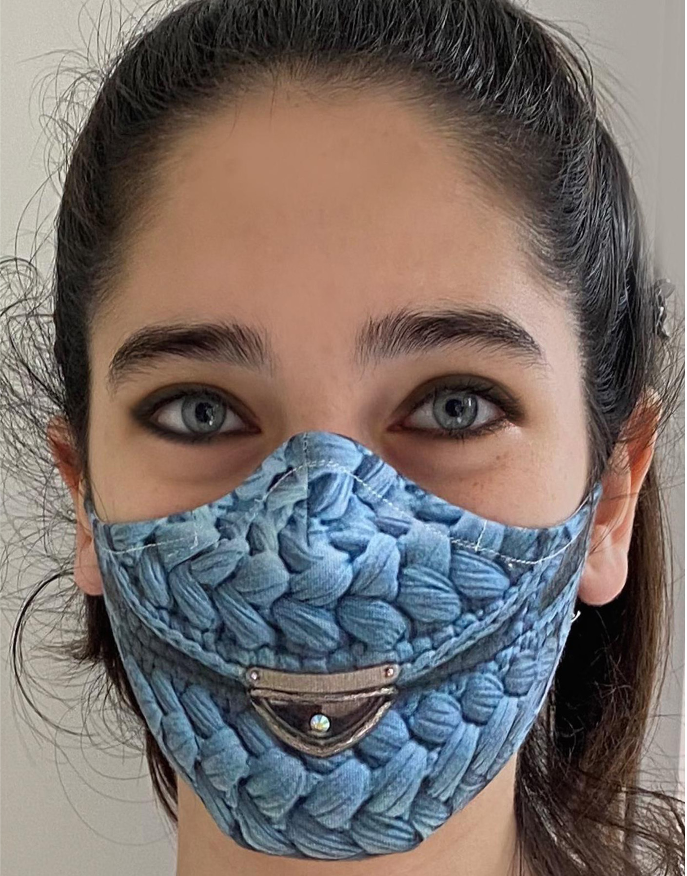 IPNG: In My Purse Knit Illusion Protective Mask (Ships Immed, 3 Left!) IPNG_M19_MASK