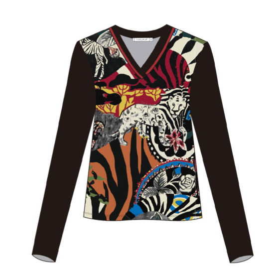Maloka: Tiger Abstract Art T-Shirt