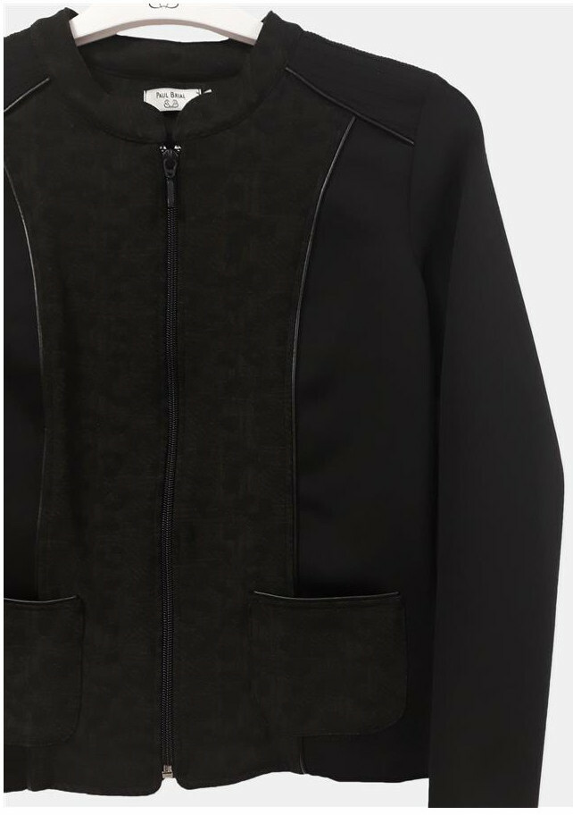 Paul Brial: Leopard Moto Flared Zip Jacket