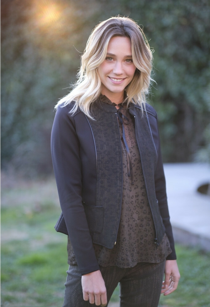 Paul Brial: Leopard Moto Flared Zip Jacket PB_GUEPARD