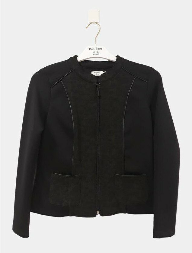 Paul Brial: Leopard Moto Flared Zip Jacket