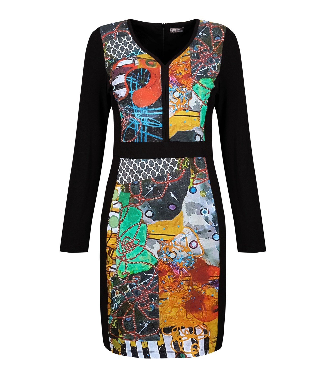 Simply Art Dolcezza: Colors Of Flight Aviary Abstract Art Dress (2 Left!)