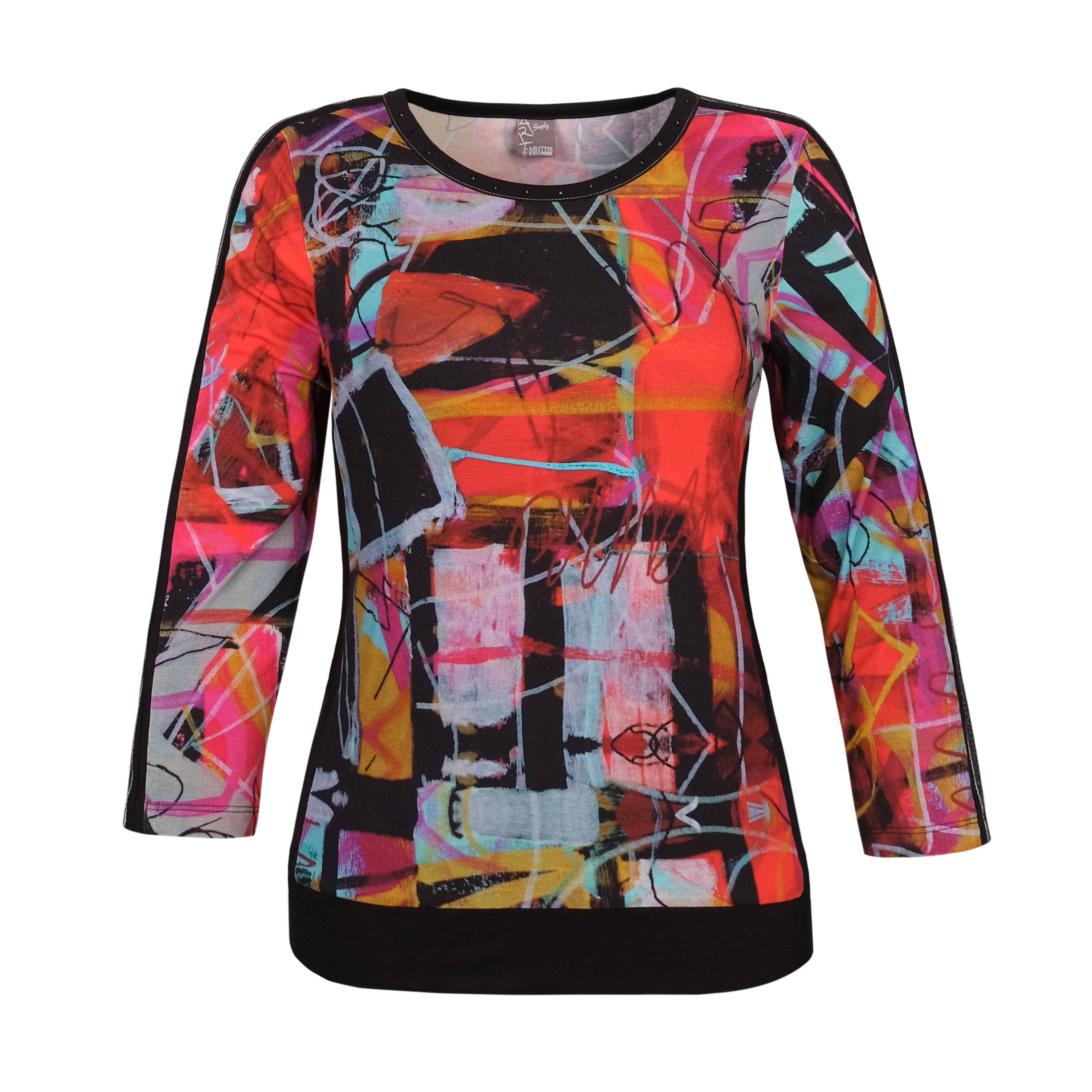 Simply Art Dolcezza: Red 3 Graffiti Abstract Art T-Shirt Dolcezza_SimplyArt_70621