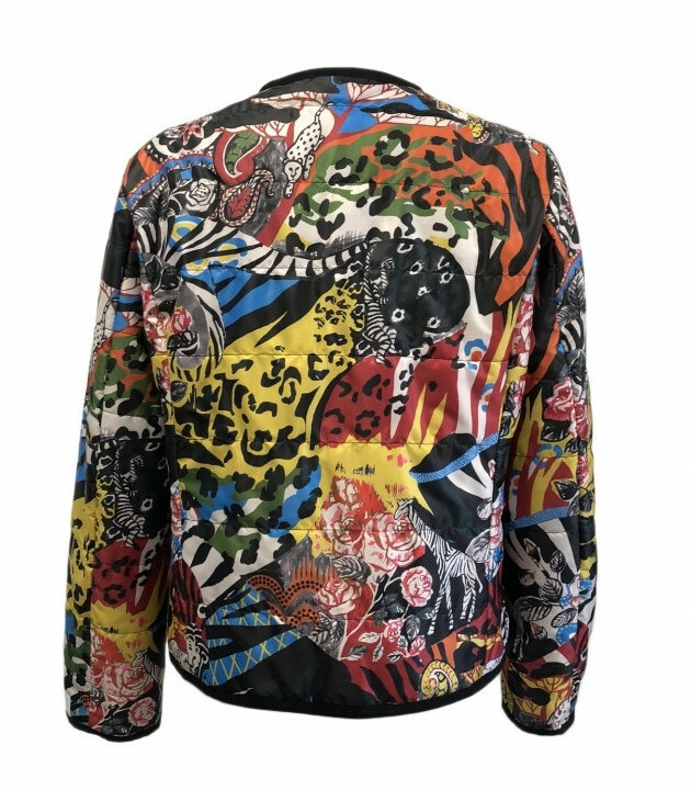 Maloka: Tiger Abstract Art Puff Jacket