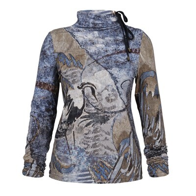 Simply Art Dolcezza: Wax On Tied Neck Art Top Simply Art Dolcezza: Wax On Tied Neck Art Top