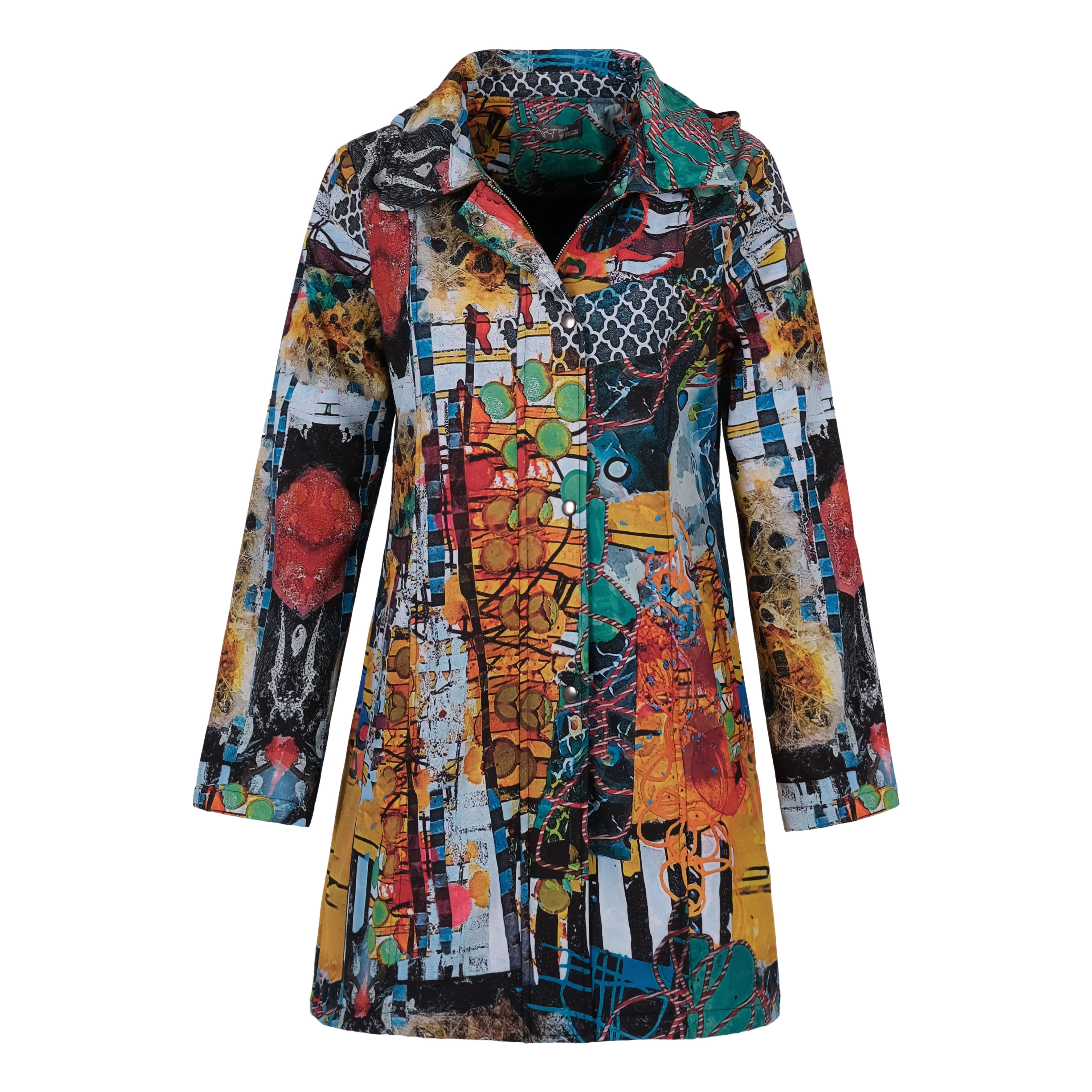 Simply Art Dolcezza: Colors Of Flight Aviary Abstract Art Soft Shell Coat (2 Left!)