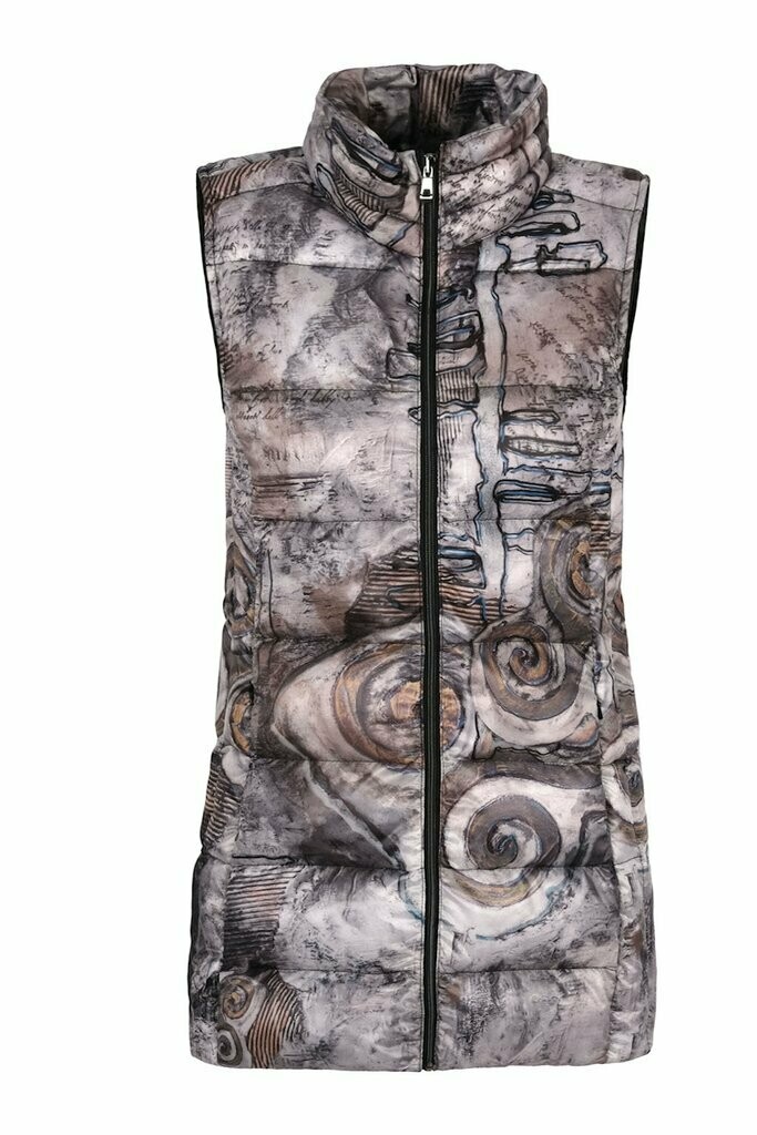 Simply Art Dolcezza: Always In Motion Abstract Art Long Vest SOLD OUT