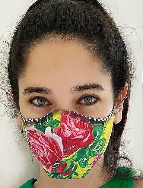 IPNG: Rosalia Rhinestones Art Protective Mask (Ships Immed!)