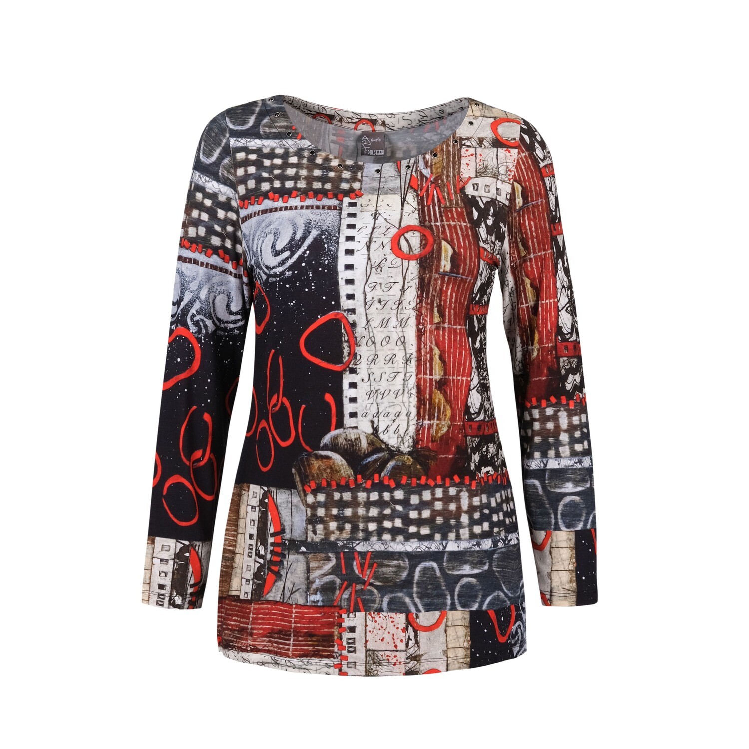 Simply Art Dolcezza: Rising Up In Color Flared Abstract Art Tunic SOLD OUT