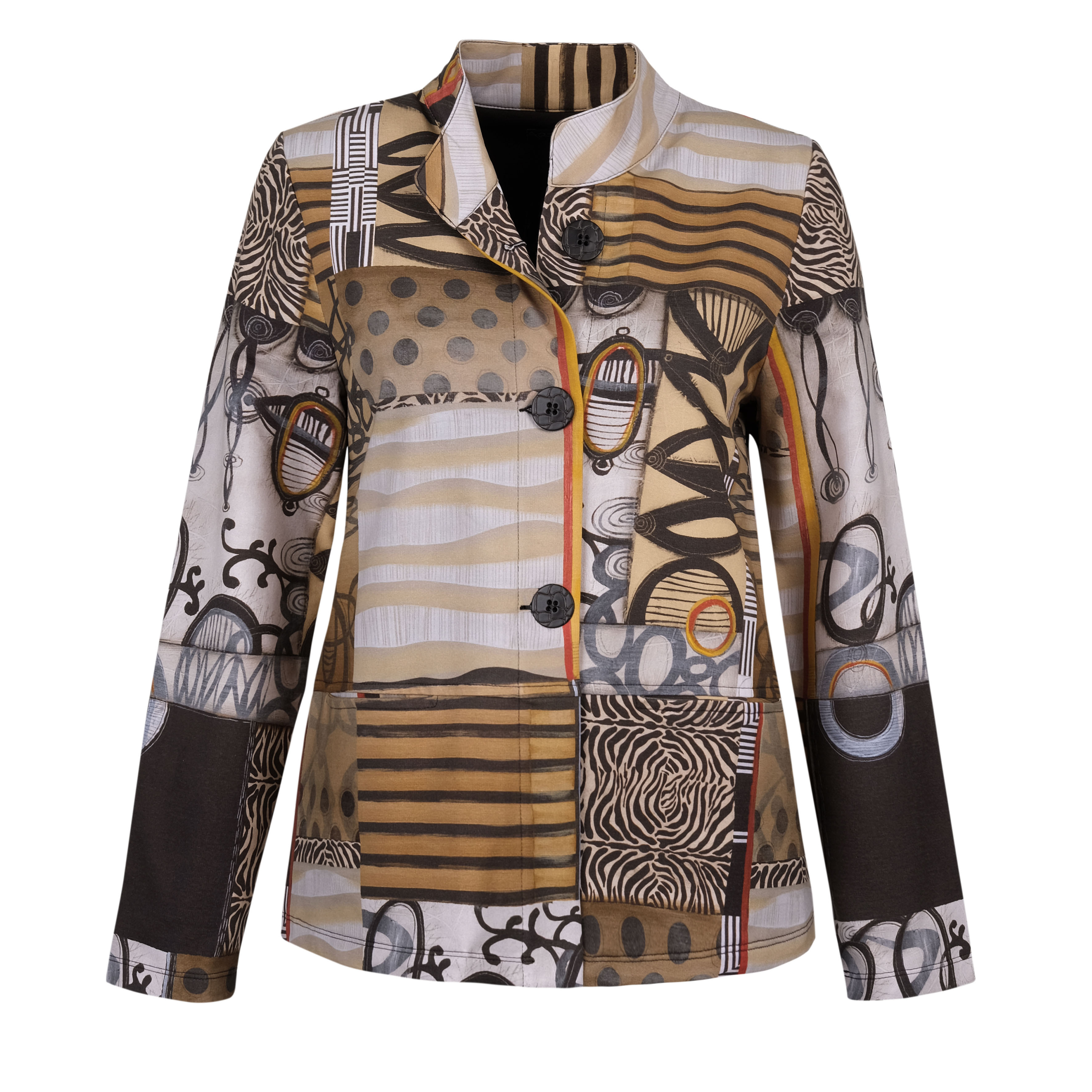 Simply Art Dolcezza: Black Butterfly Poetic Metaphor Flared Art Jacket (1 Available at Special Price!) Dolcezza_SimplyArt_70649
