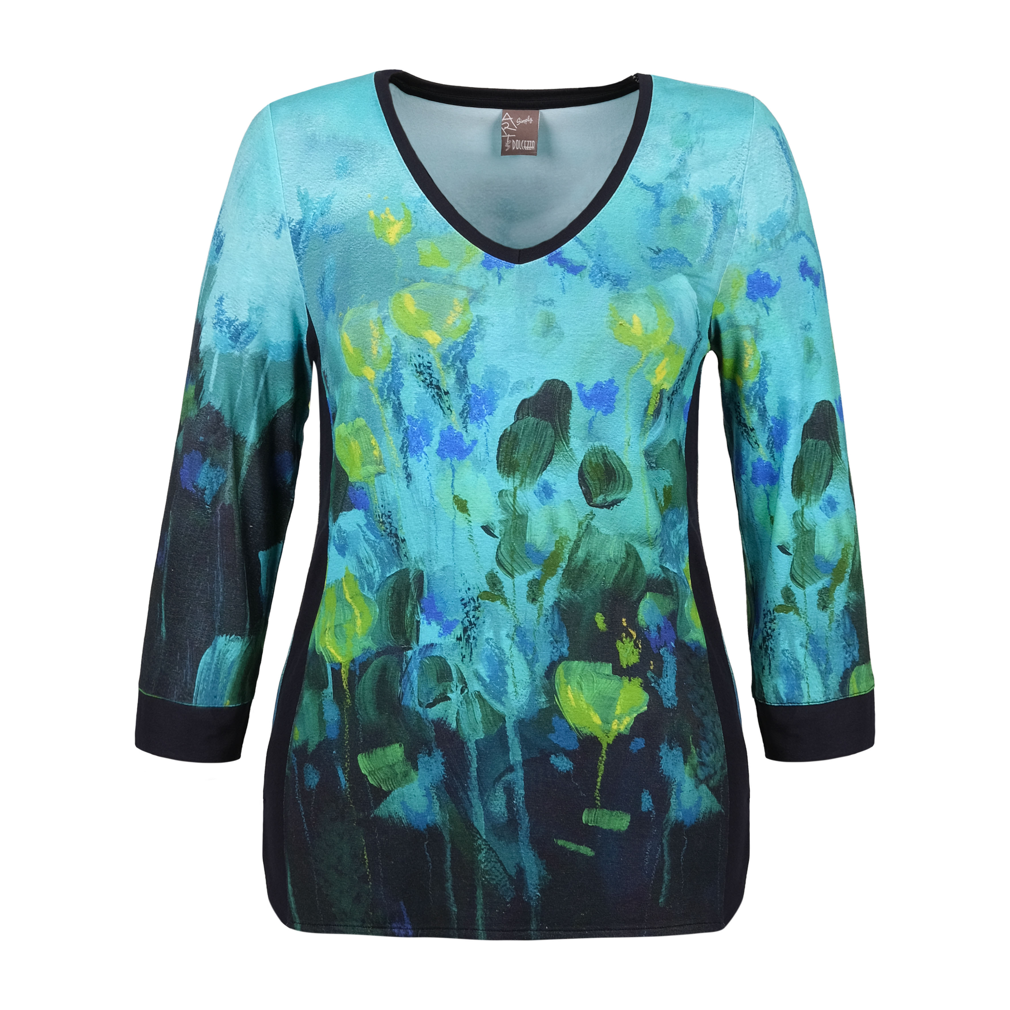 Simply Art Dolcezza: Fantaisie Floralge Abstract Art T-Shirt (1 Available at a Special Price!) Dolcezza_SimplyArt_70632