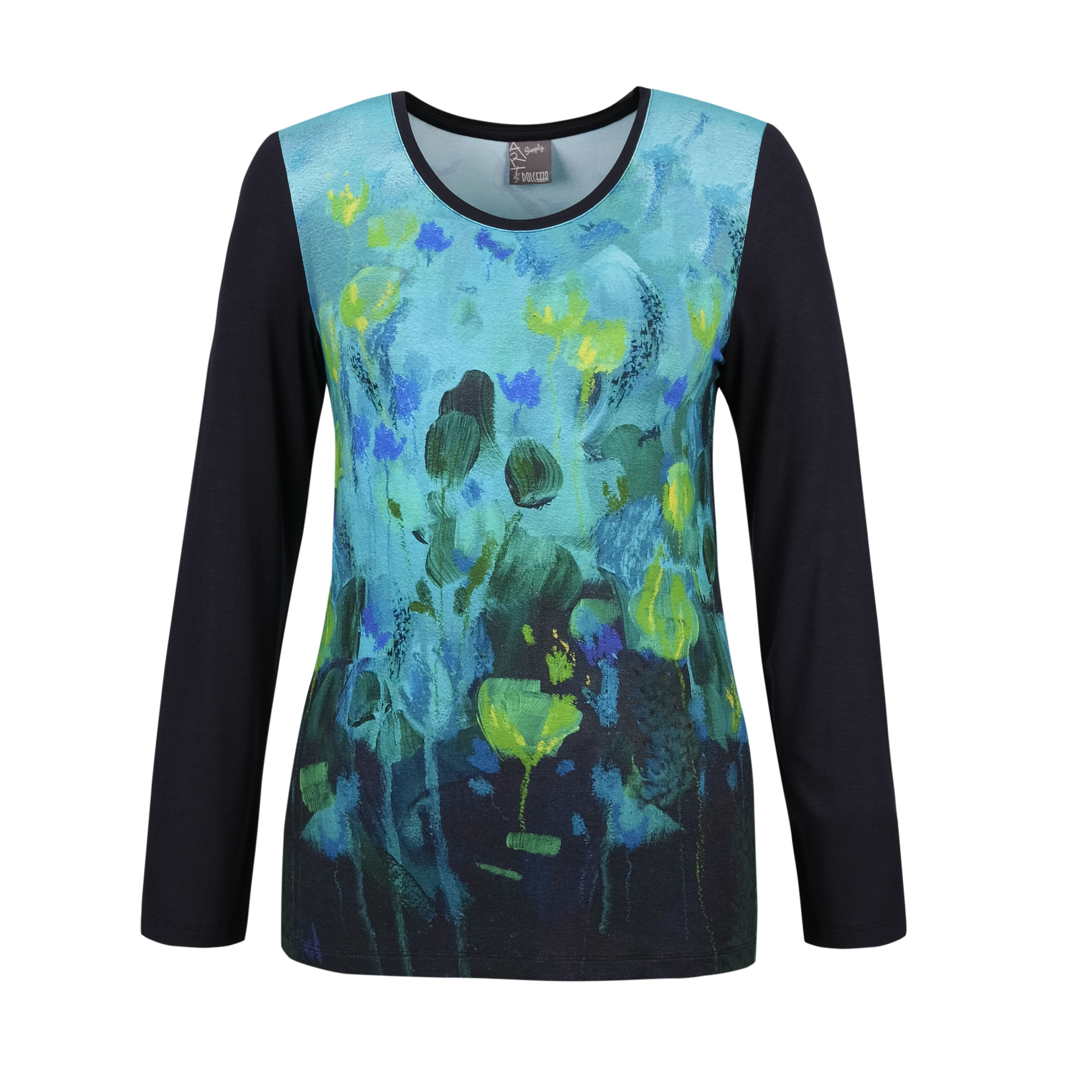 Simply Art Dolcezza: Fantaisie Floralge Abstract Art Top (1 Available at a Special Price!) Dolcezza_SimplyArt_70630