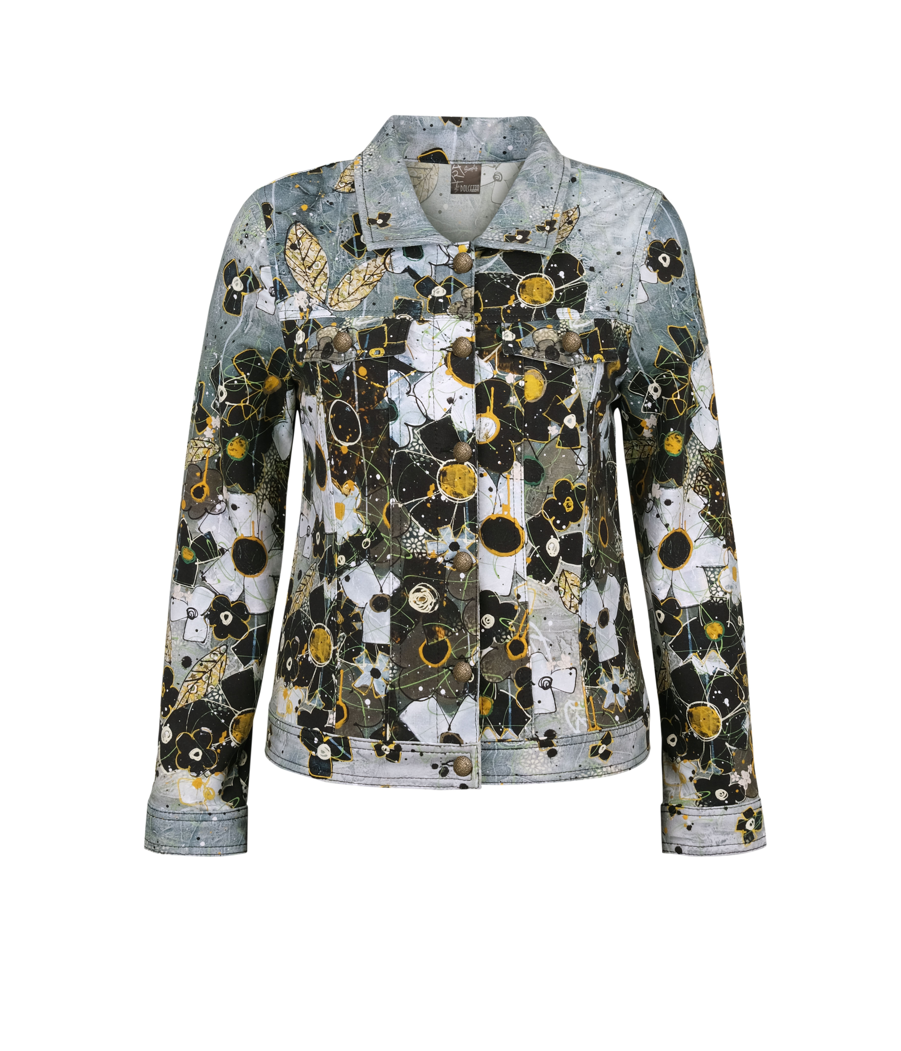 Simply Art Dolcezza: I Am Taking You Home Tonight Abstract Art Soft Denim Jacket (1 Available at Special Price!)
