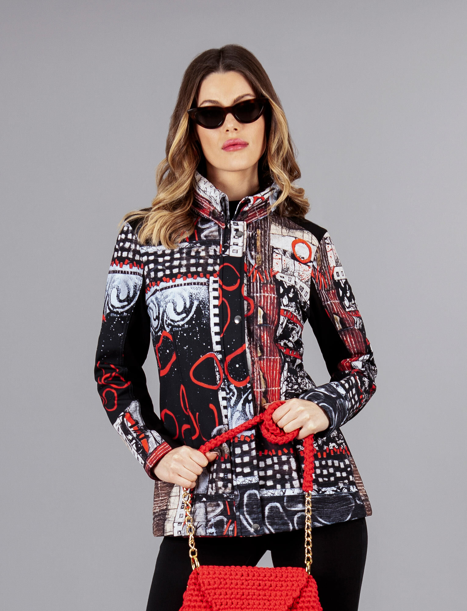 Simply Art Dolcezza: Rising Up In Color Soft Shell Flared Art Coat (1 Available at Special Price!) Dolcezza_SimplyArt_70885