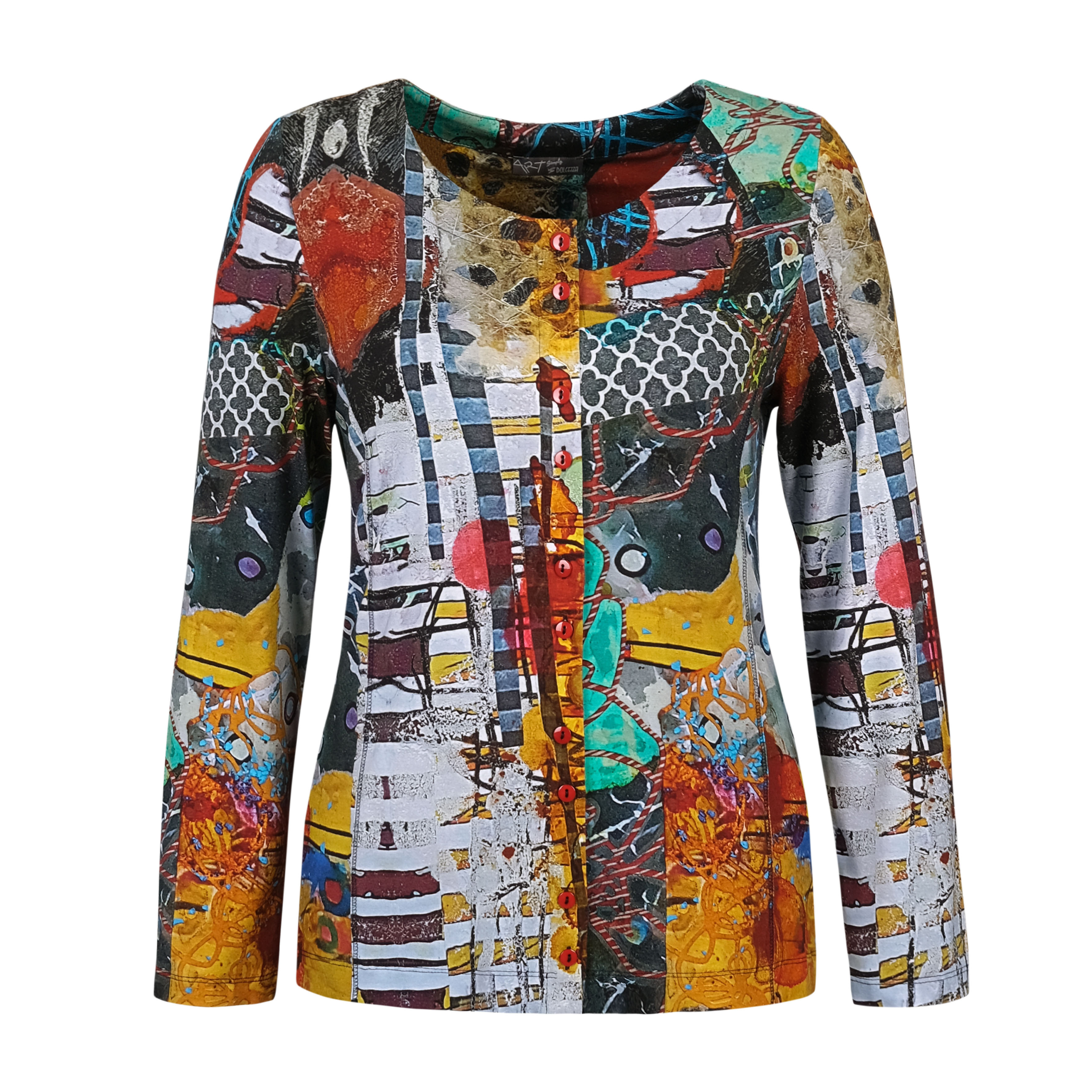 Simply Art Dolcezza: Colors Of Flight Aviary Abstract Art Top (1 Available at Special price!) Dolcezza_SimplyArt_70732
