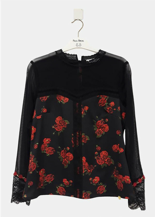 Paul Brial: Rosette Bustier Blouse