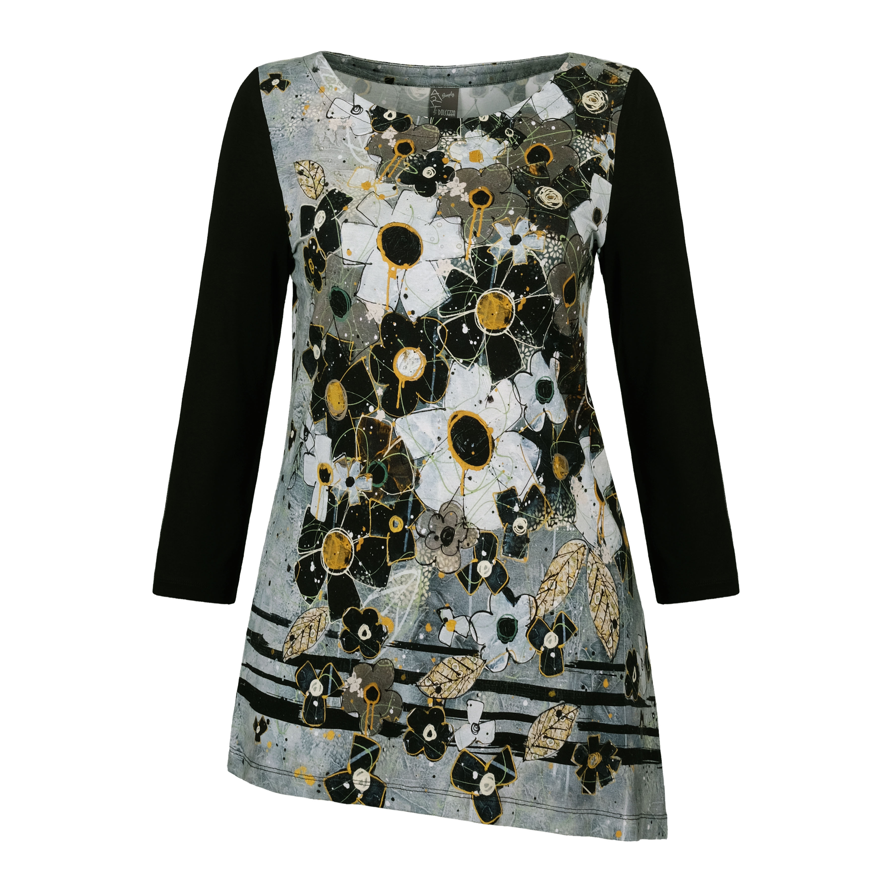 Simply Art Dolcezza: I Am Taking You Home Tonight Abstract Art Asymmetrical Tunic SOLD OUT Dolcezza_SimplyArt_70605_N