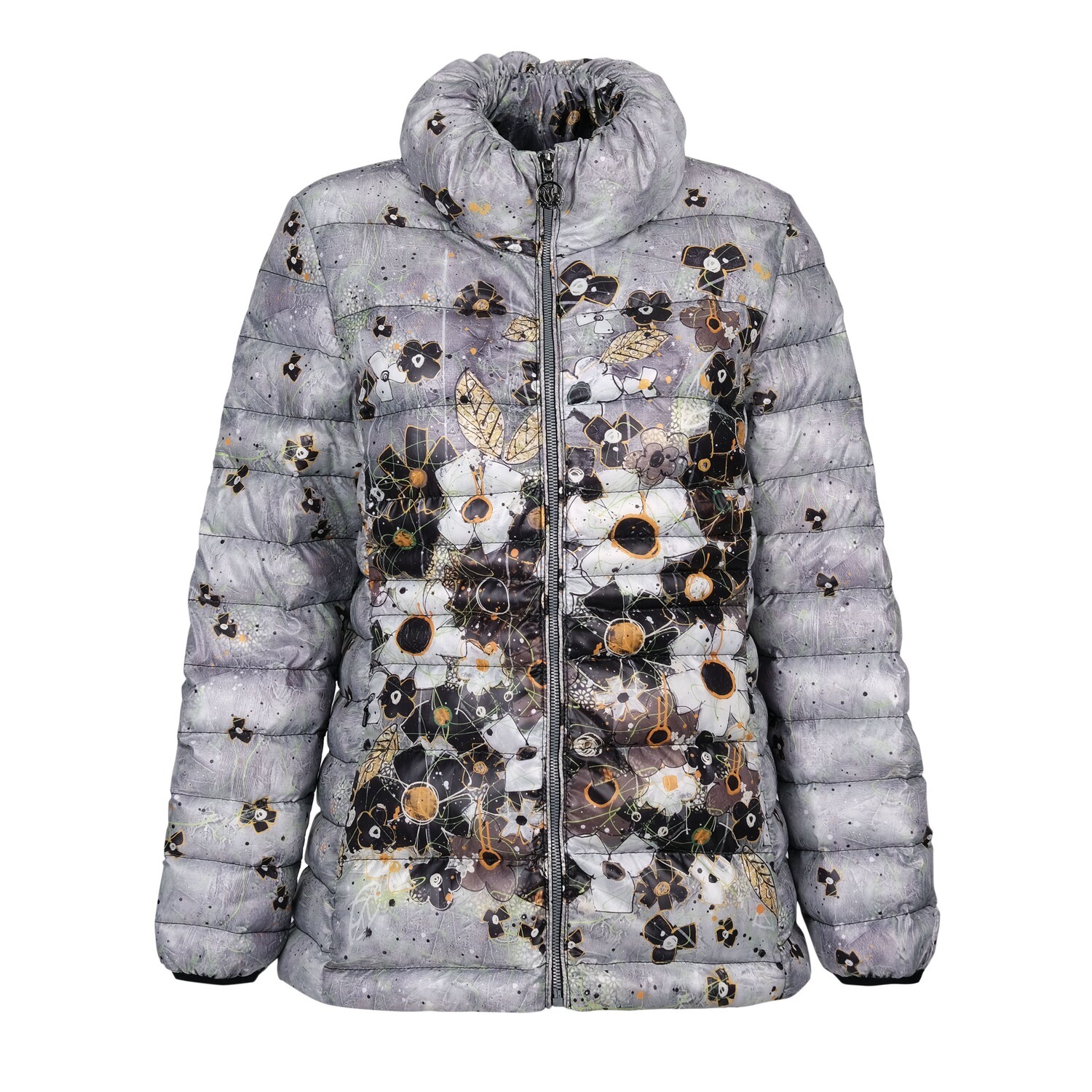 Simply Art Dolcezza: I Am Taking You Home Tonight Abstract Art Puffer Short Coat SOLD OUT