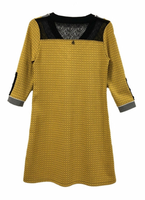 Maloka: My little Saffron Jacquard Dress/Tunic