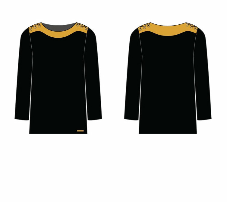 Paul Brial: Bow Tied Shoulder Contrast Sweater