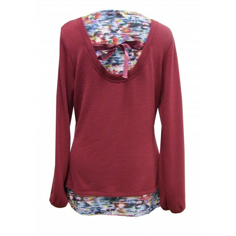 Maloka: Velvet Back Bow Princess Sweater Tunic (More Colors, 2 Left!)