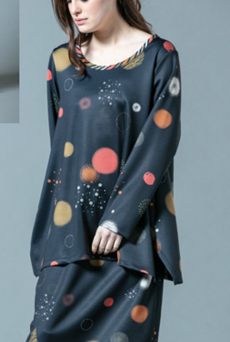 G!OZE: Galactic Goddess Patchwork Bubble Tunic SOLD OUT
