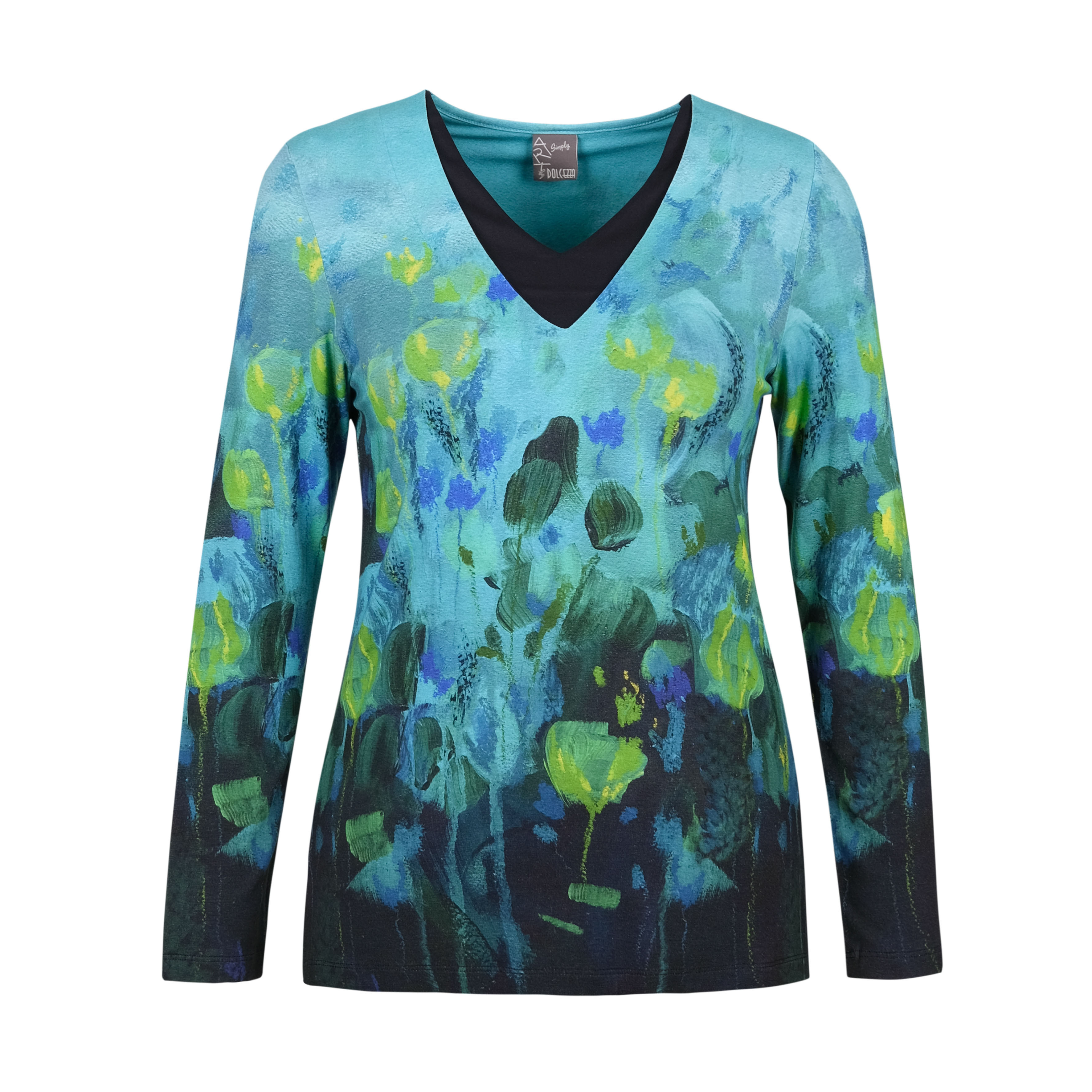 Simply Art Dolcezza: Fantaisie Floralge Abstract Art T-Shirt (1 Available at a Special Price!) Dolcezza_SimplyArt_70633