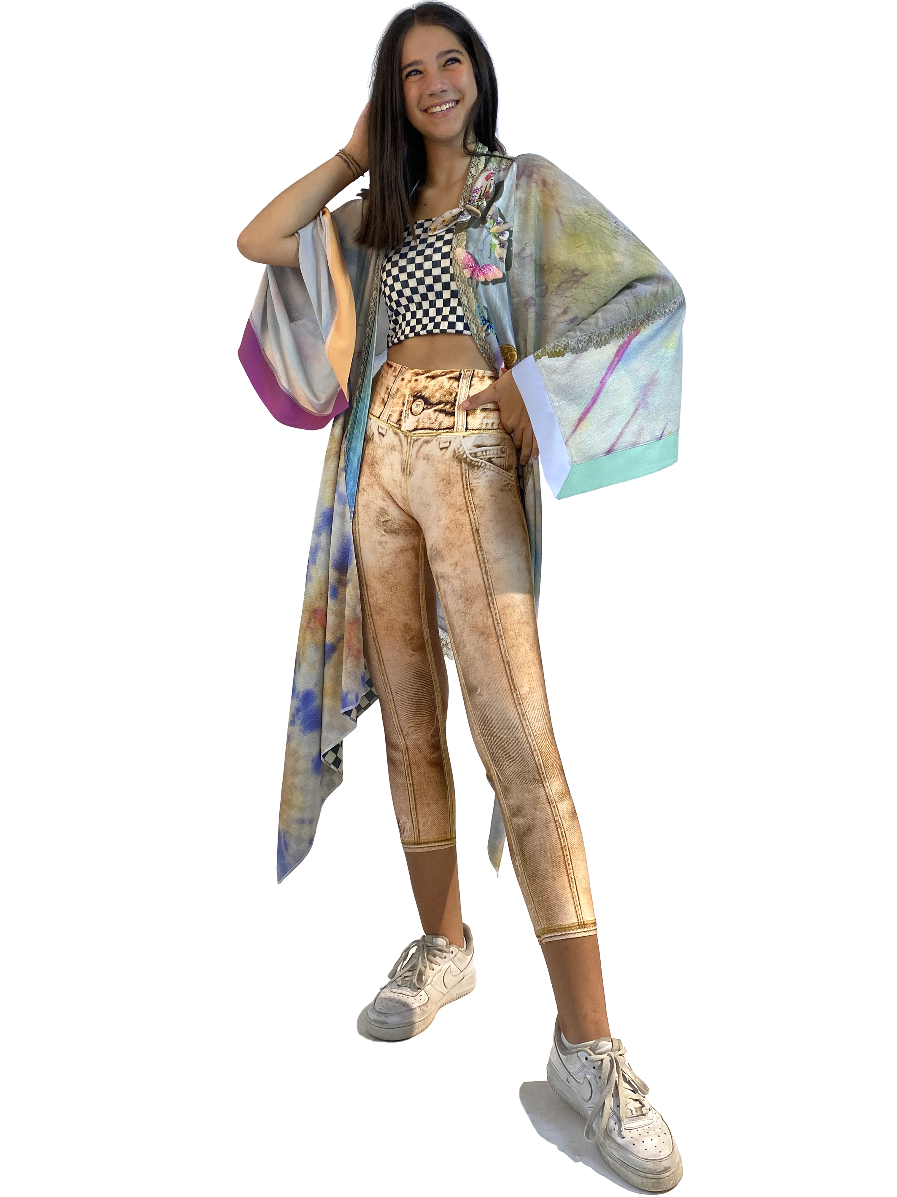 IPNG: Never Enough Color Illusion Kimono Cardigan