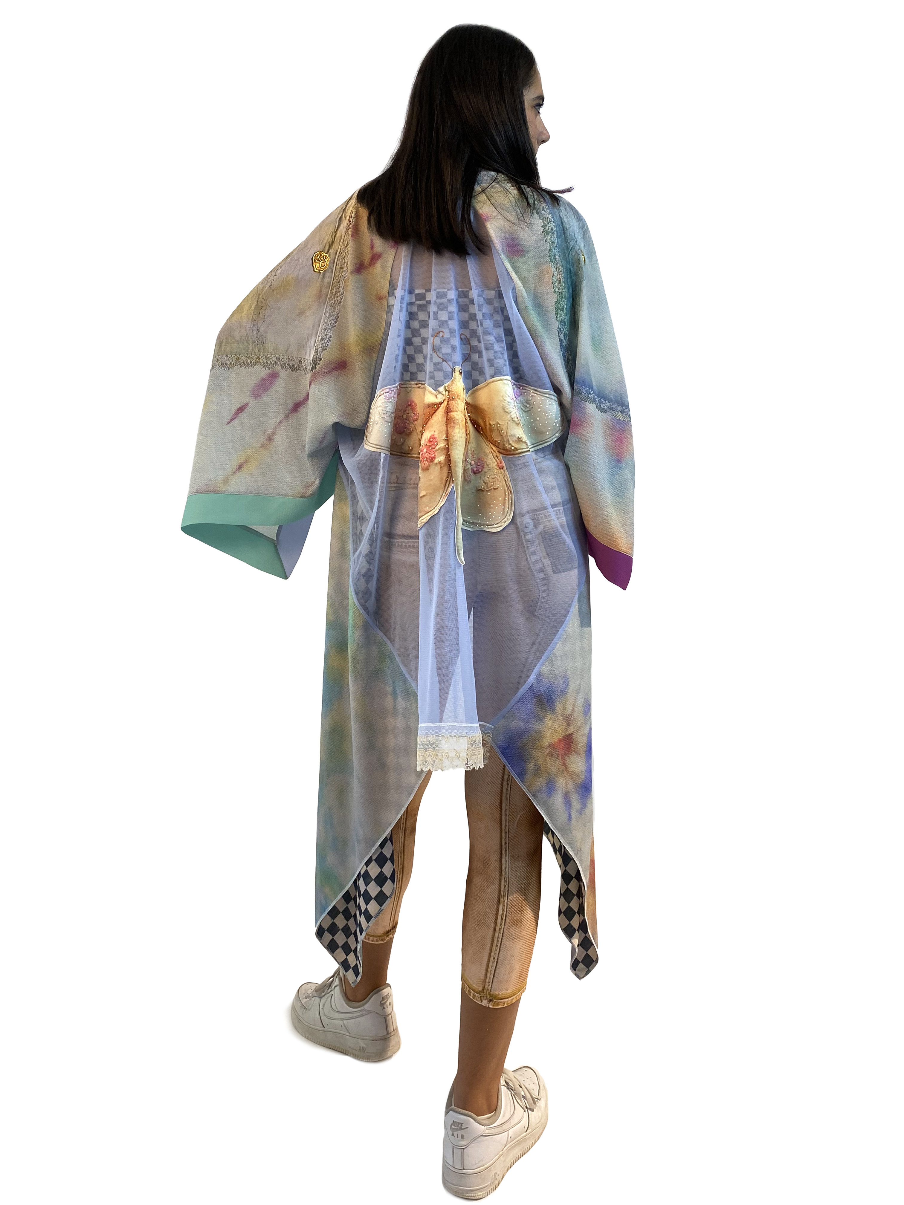IPNG: Never Enough Color Illusion Kimono Cardigan