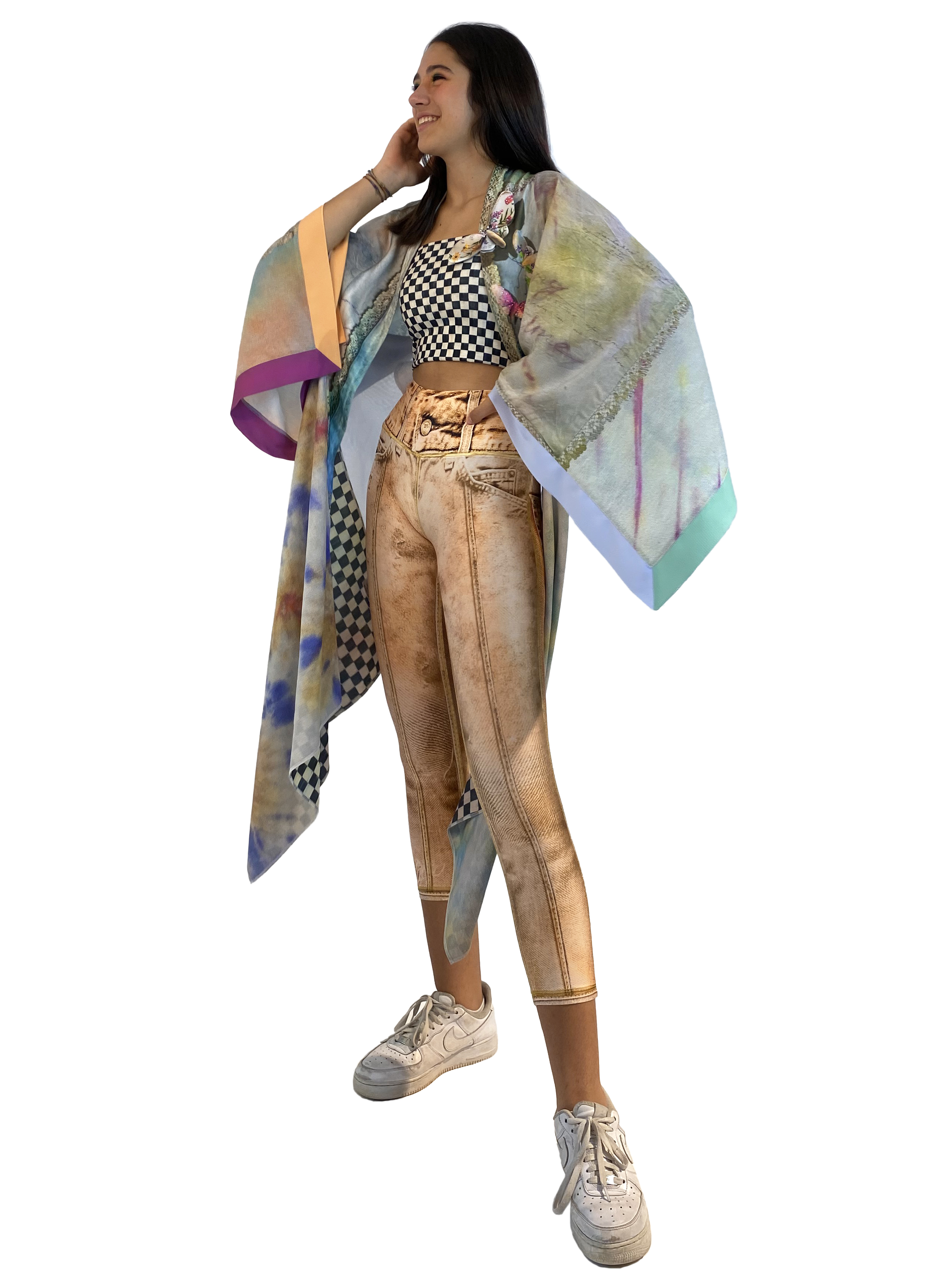 IPNG: Never Enough Color Illusion Kimono Cardigan