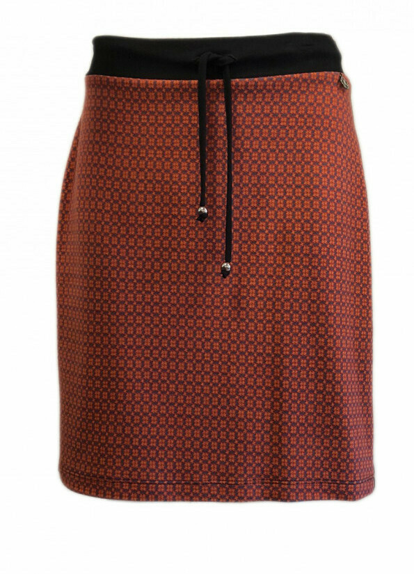 Maloka: Sedona Rock Jacquard Contrast Short Skirt
