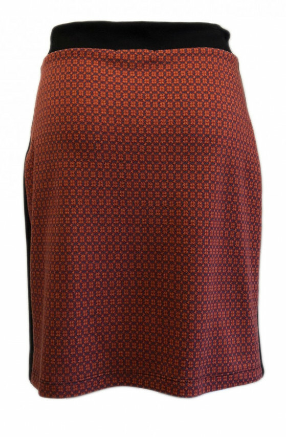 Maloka: Sedona Rock Jacquard Contrast Short Skirt