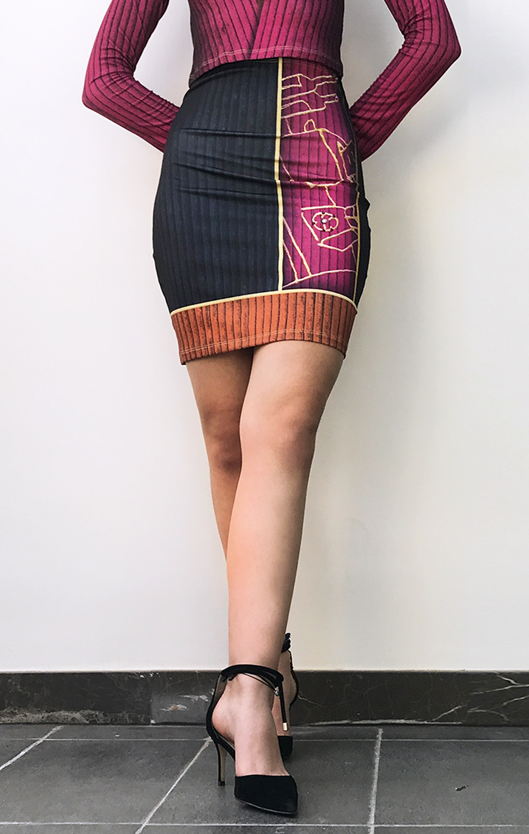 IPNG: Sliding Rooms Illusion Mini Skirt (Some Ship Immed!) IPNG_SRSKM-099