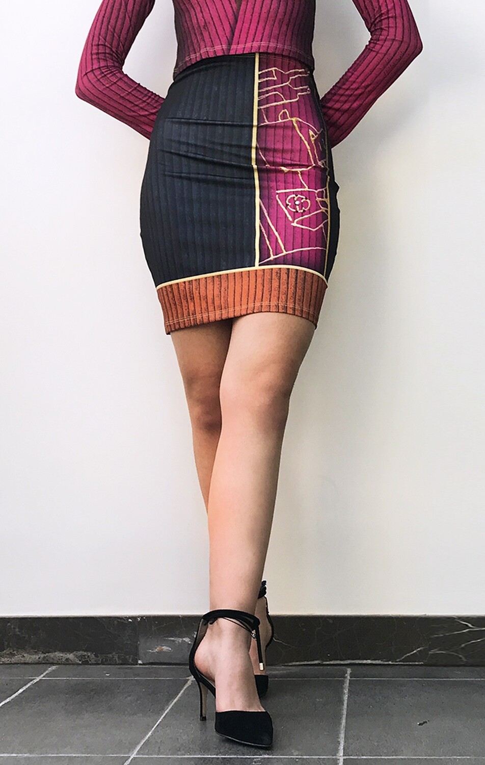 IPNG: Sliding Rooms Illusion Mini Skirt (Some Ship Immed!)