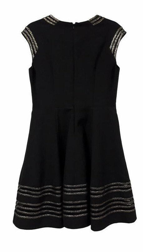 Paul Brial: Glitter Detail Fit & Flare Cocktail Dress