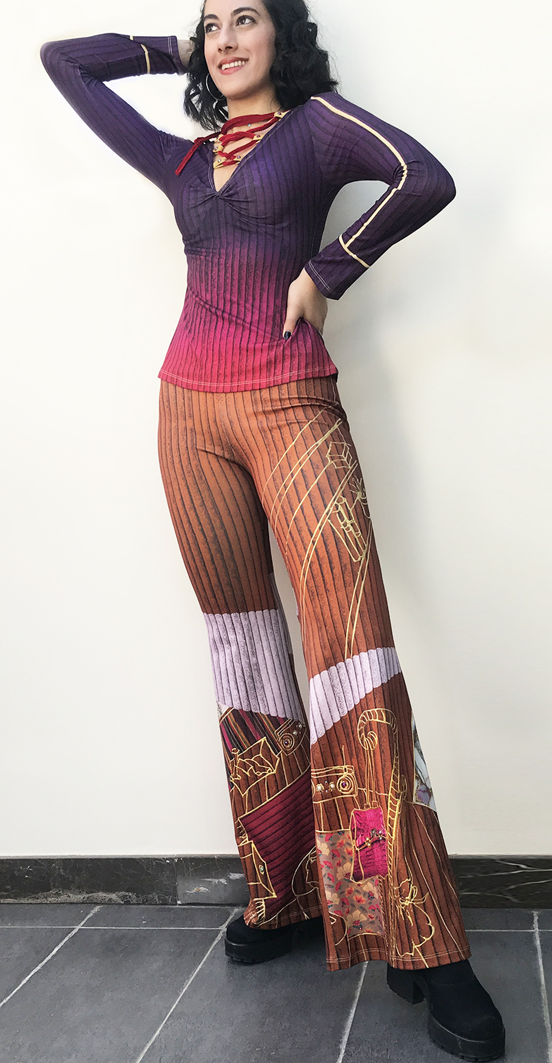 IPNG: Sliding Rooms Flared Illusion Blouse (Some Ship Immed!)