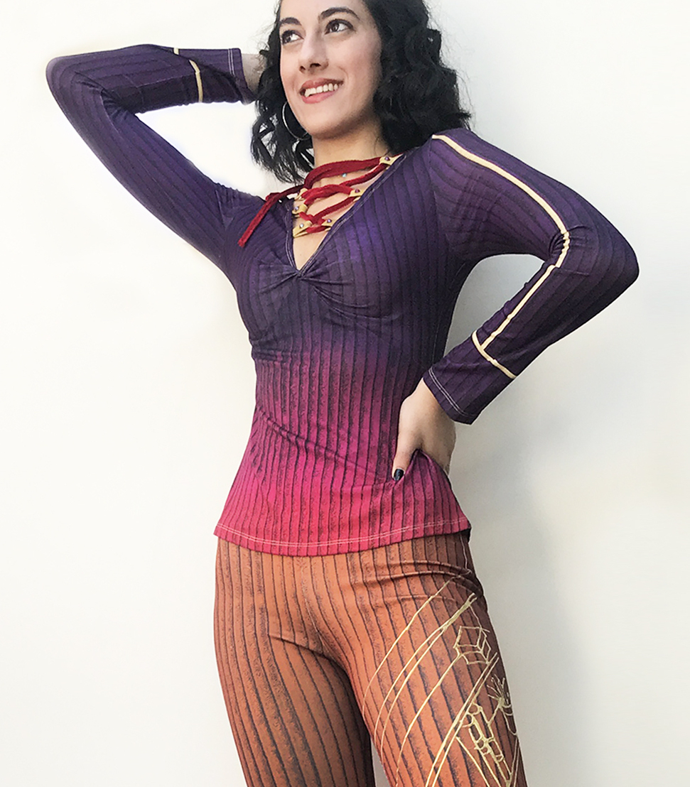 IPNG: Sliding Rooms Flared Illusion Blouse (Some Ship Immed!)