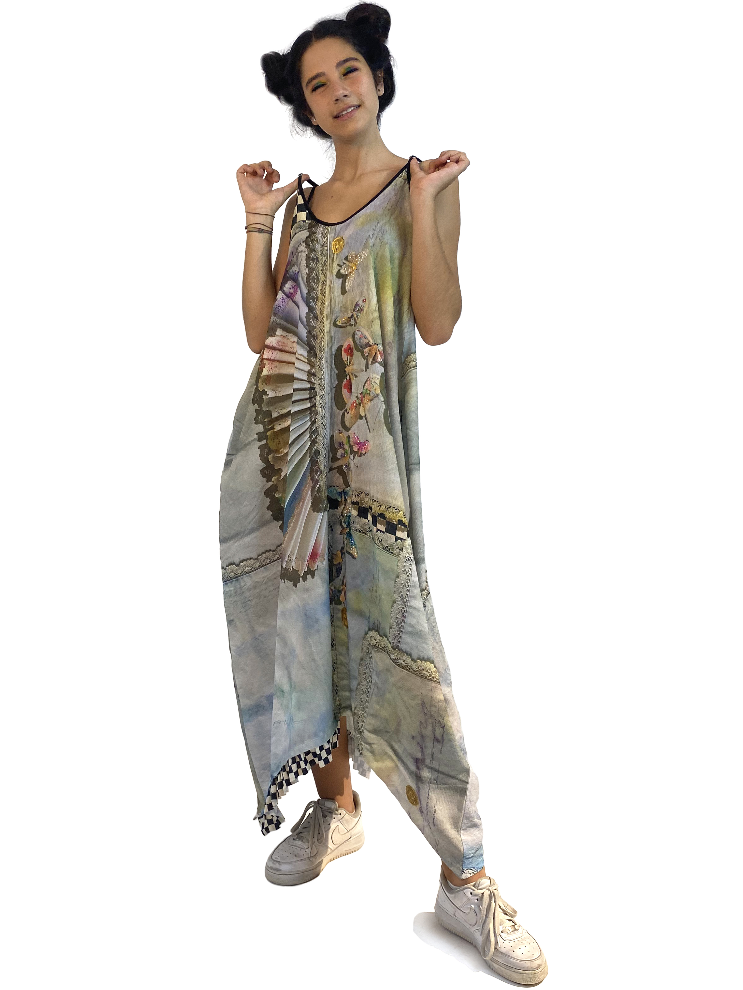 IPNG: Never Enough Color Orchid Illusion V-Cut Maxi Dress (Some Ship Immed!)