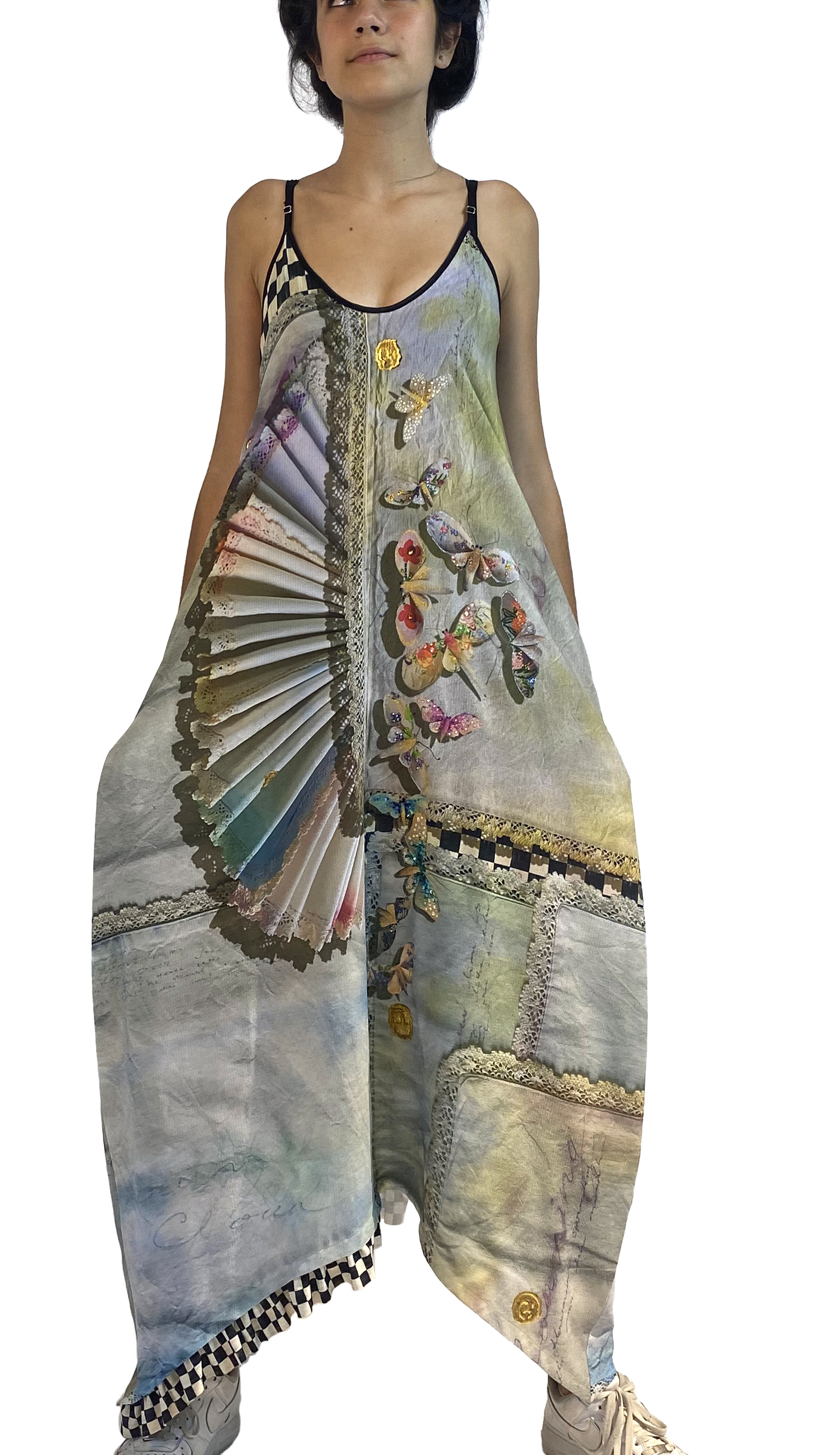 IPNG: Never Enough Color Orchid Illusion V-Cut Maxi Dress (Some Ship Immed!) IPNG_NECDVN-028